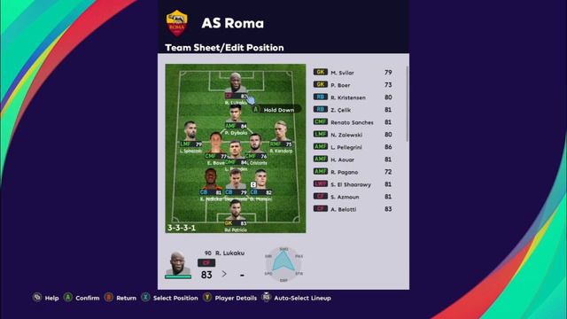 Miniface AS Roma Youngster 23/24 For PES 2021 & PES 2017 (Compatible FOOTBALL LIFE 2024) CPK & SIDE смотреть онлайн