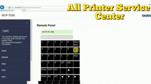 BROTHER DCP-T220 (INK ABSORBER FULL) RESETTING