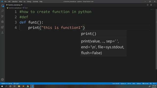 Functions in Python | Complete Explanation | Python Tutorial #35 смотреть онлайн