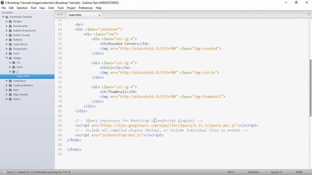 Bootstrap 3 Tutorials - #19 Images смотреть онлайн