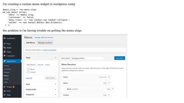 Wordpress: How to get all the menu listed in Menus Created inside the Apperance Menu? смотреть онлайн