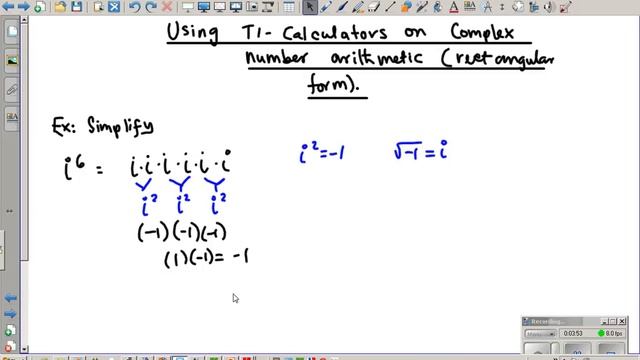 complex numbers with TI 83 смотреть онлайн