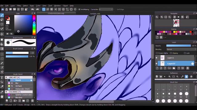 SPEEDPAINT COVEN MORGANA (League of Legends) смотреть онлайн