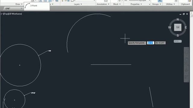 How draw a Arc in Autocad 2013, 2014, 2015, 2016 смотреть онлайн