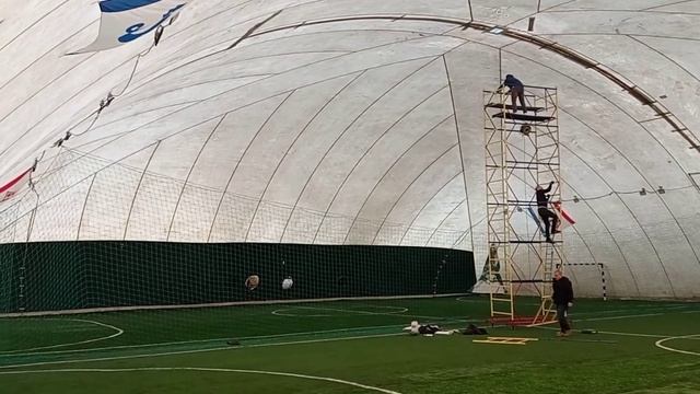 Ремонт Тента на высоте! смотреть онлайн