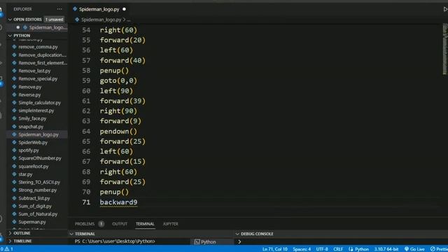Draw Spiderman ? | Full Python Code || Python Turtle смотреть онлайн