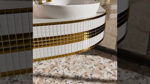 Как выглядит столешница с угловой мозаикой смотреть онлайн