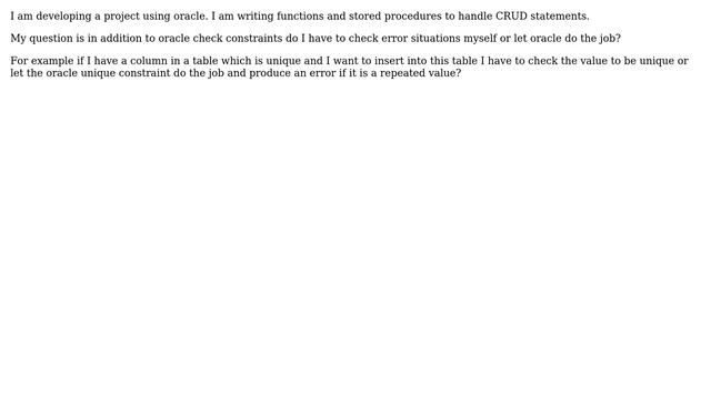 Oracle error handling strategy смотреть онлайн