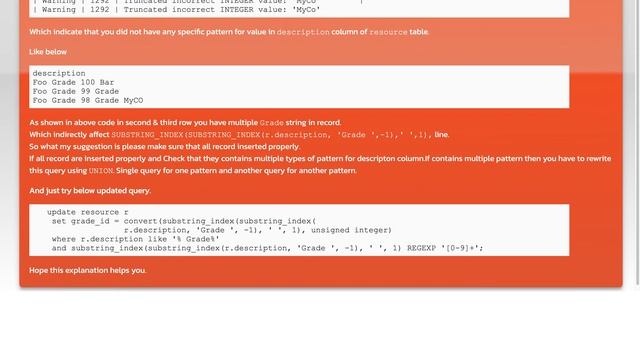 How do I rewrite my MySQL update statement to eliminate "Truncated incorrect INTEGER value" warn... смотреть онлайн