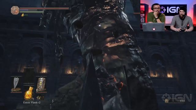 Taking On One of the Largest Dark Souls 3 Enemies Using Dual Shields - IGN Plays Live смотреть онлайн