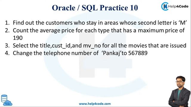 #30 Oracle/SQL Practice 9 & 10 | Oracle / SQL for beginners by Ashish Gadpayle смотреть онлайн