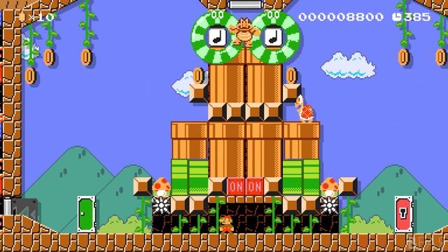 Super Mario Maker 2 - Cuphead Boss Level "BOTANIC PANIC!" смотреть онлайн