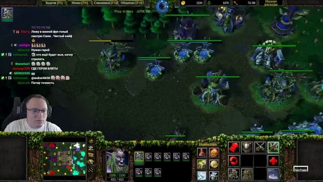 Warcraft III Мощная заруба в формате 4x4 | Miker & Cake & VooDooSh & DSinitsyn |