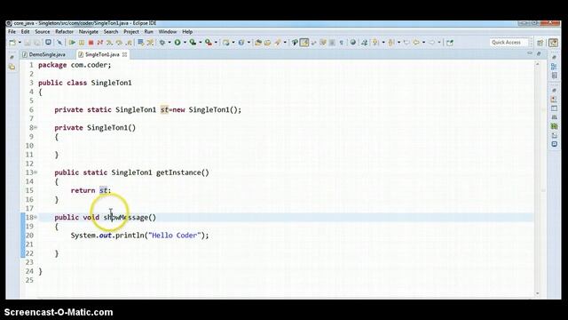 Singleton Class in Java Hindi | Singleton Design Pattern | Design Pattern | #1 смотреть онлайн