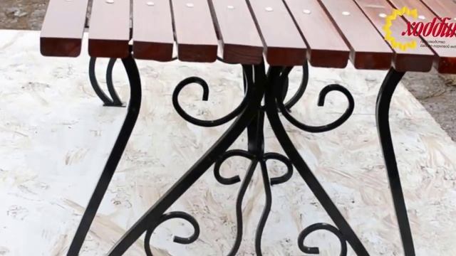 Садовый стол кованный 