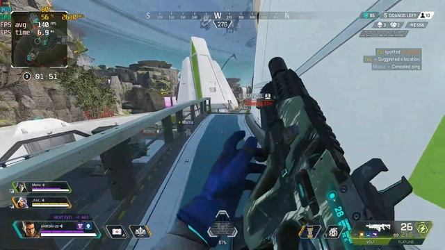 FLATLINE DREW the LINE, WIN, 8 kills - Apex Legends 60+ old player Season 15 смотреть онлайн