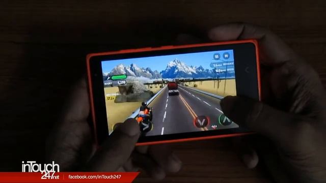 Race The Traffic Moto, Android Game on Nokia X2 смотреть онлайн