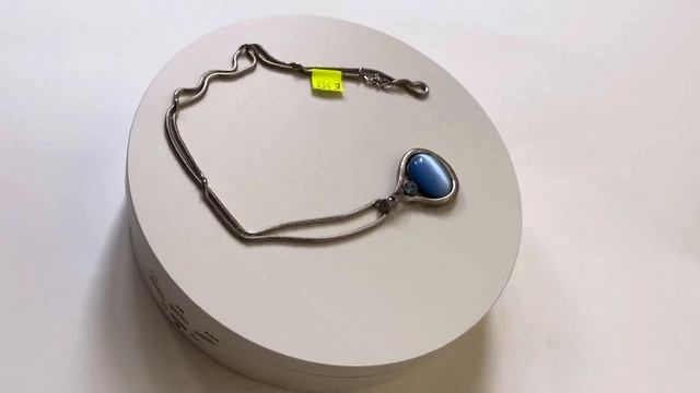 Б-353 / Кулон с кошачим глазом на змейке (Европа) / 925пр - 15,93гр / 20в смотреть онлайн