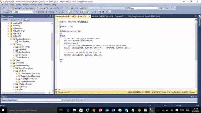 ٍَSQL Server الدرس الحادي عشر |الدوال Scalar Function смотреть онлайн