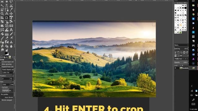 Cropping an image to specific dimensions and resizing images in GIMP смотреть онлайн