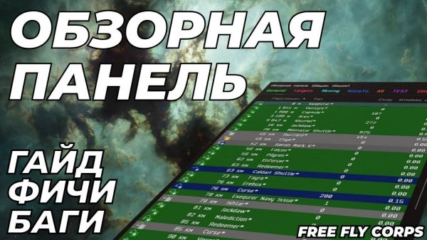 Обзорная панель | Полный гайд | EVE ONLINE