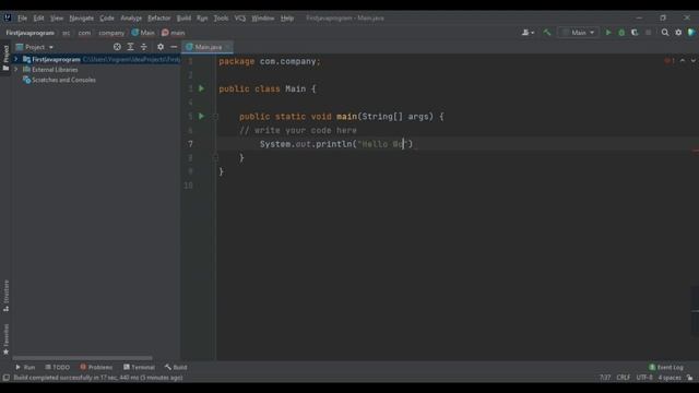 How to write "Hello World"||Java||Intellij IDEA смотреть онлайн