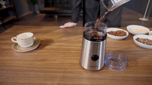 Кофемолка MAUNFELD MF-522S смотреть онлайн