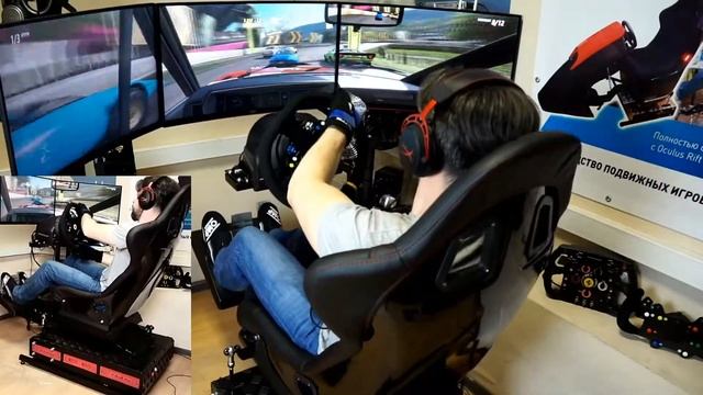 Подвижная игровая платформа 4DOF (2 в 1), автосимулятор, авиасимулятор. смотреть онлайн