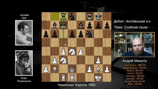 О.Романишин - І.Чом 🐴 Загнав коней у сарай - пішака мені віддай ♟! Шахи смотреть онлайн