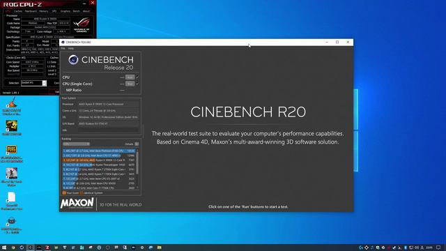 RYZEN 3900X　StockCooler OC TEST смотреть онлайн