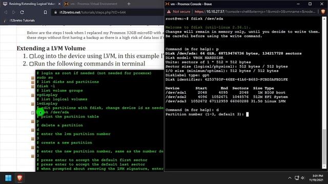 Resizing/Extending Logical Volumes (LVM) in Proxmox смотреть онлайн
