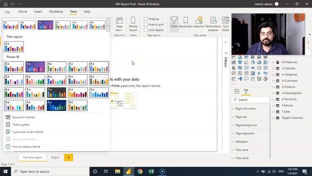 Setting Color theme in POWER -BI смотреть онлайн