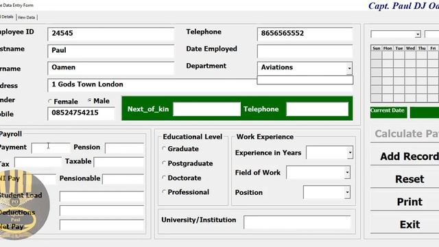 How to Create Data Entry Form in Excel using VBA - Part 2 of 2 смотреть онлайн
