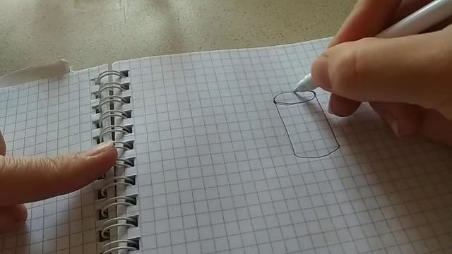 Как нарисовать ЦИЛИНДР поэтапно (для начинающих). How to draw cylinder смотреть онлайн