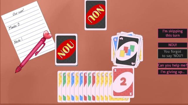 Playing UNO (NOU) with Monika // Monika After Story смотреть онлайн