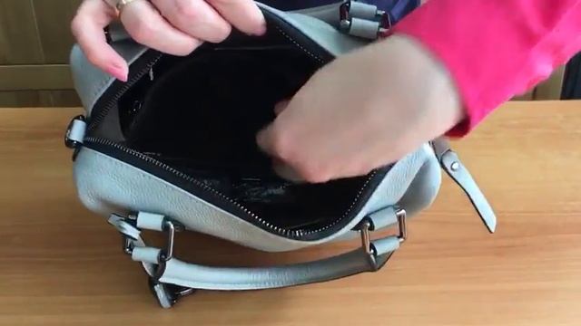 Мягкая женская сумка из кожи 3858AK смотреть онлайн