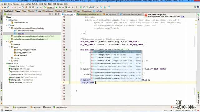 Урок 4. Firebase в android. FirebaseRecyclerViewAdapter. Добавление и удаление данных в firebase смотреть онлайн