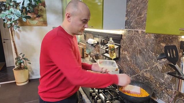 Тыква с мясным фаршем (пока соседи сверлят ?)