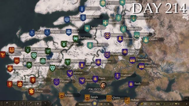 Bannerlord Timelapse: How does the campaign map change after 300 days смотреть онлайн