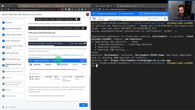 CIS680 - Cloud Applications Development - SlackBot Demo Pt. 2 смотреть онлайн