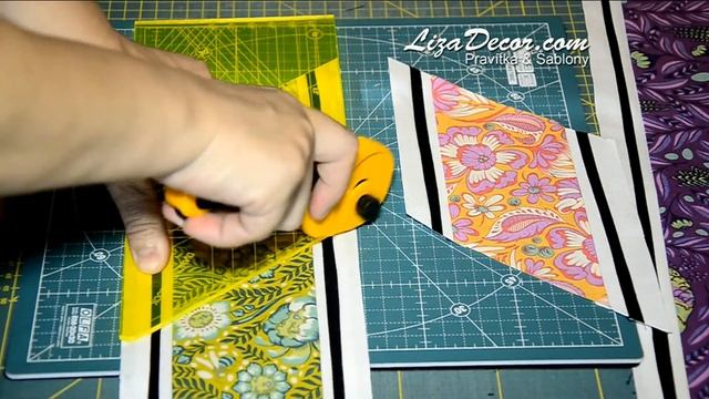 Patchwork Diamonds Block - Proplétané diamanty - interlacing смотреть онлайн