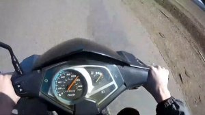 Максимальная скорость моего скутера абм 150