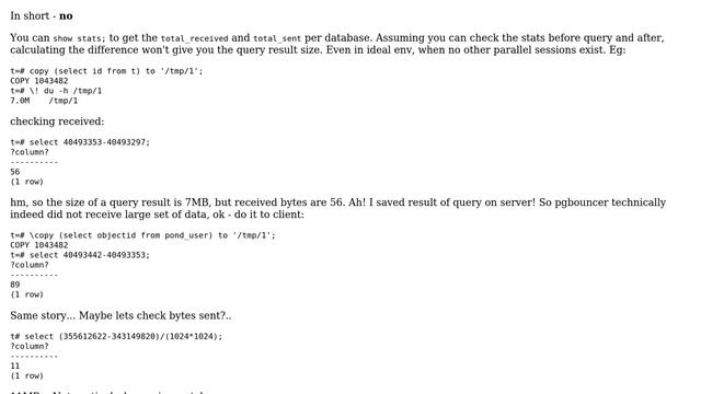 Databases: Log large queries with PGbouncer смотреть онлайн