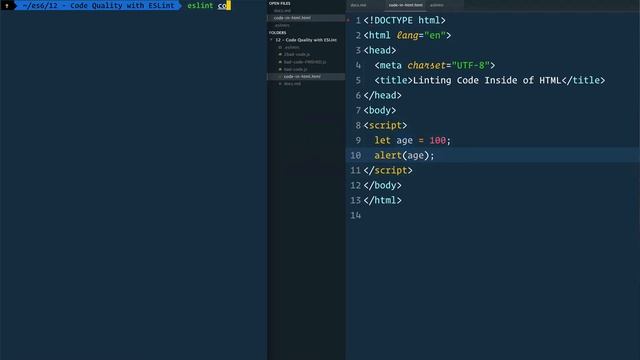[ES6] - Code Quality with ESLint - ESLint Plugins смотреть онлайн