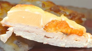 Куриное филе с ананасами, абрикосами и сыром, запеченное в духовке 🍗🍍