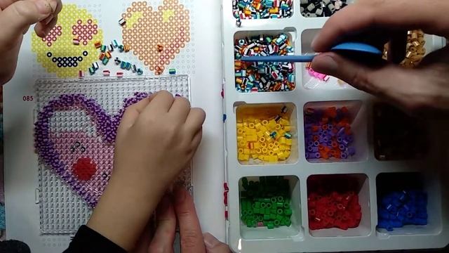 Делаем поделку из бусинок! ❤ СЕРДЕЧКО! Вторая поделка. смотреть онлайн