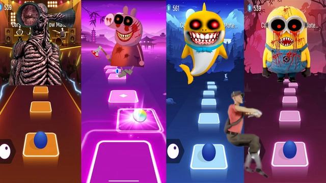 Sirenhead ? Peppapig Exe ? Babyshark Exe ? Minion Exe | Tileshop EDM Rush