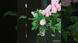 Ветка сирени из бисера