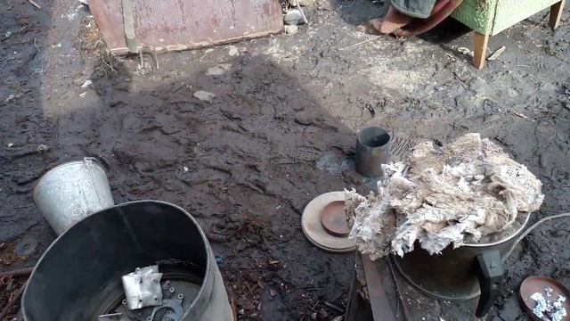 Плавка алюминий в домашних условиях. По технологий дедов. смотреть онлайн