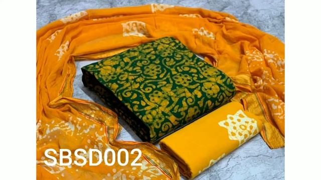 Cambric Cotton Wax Batik Salwar Materials/Best Quality @Low Price/